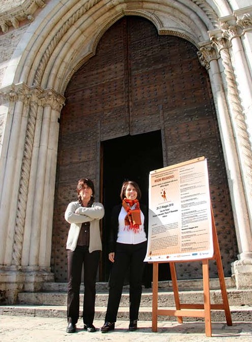 Da sinistra: Francesca Brunetti - Biblioteca Istituto Nazionale di Astrofisica. Osservatorio Astrofisico di Arceteri (FI) e Silvana Mangiarcina - CNR - Biblioteca dell'area di ricera, Bologna